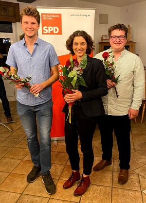 Von links nach rechts: Victor Weizenegger, Alina Graf und Michael Firlus